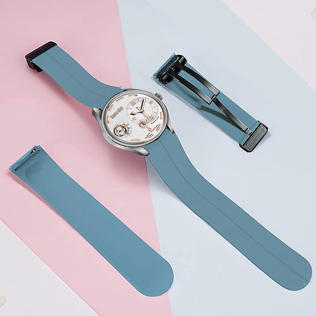 Doublerun DR16018 Men’s Analog Watch | Dual Time Dial, Working Chronograph & Date | Copper Case with Magnetic Buckle |