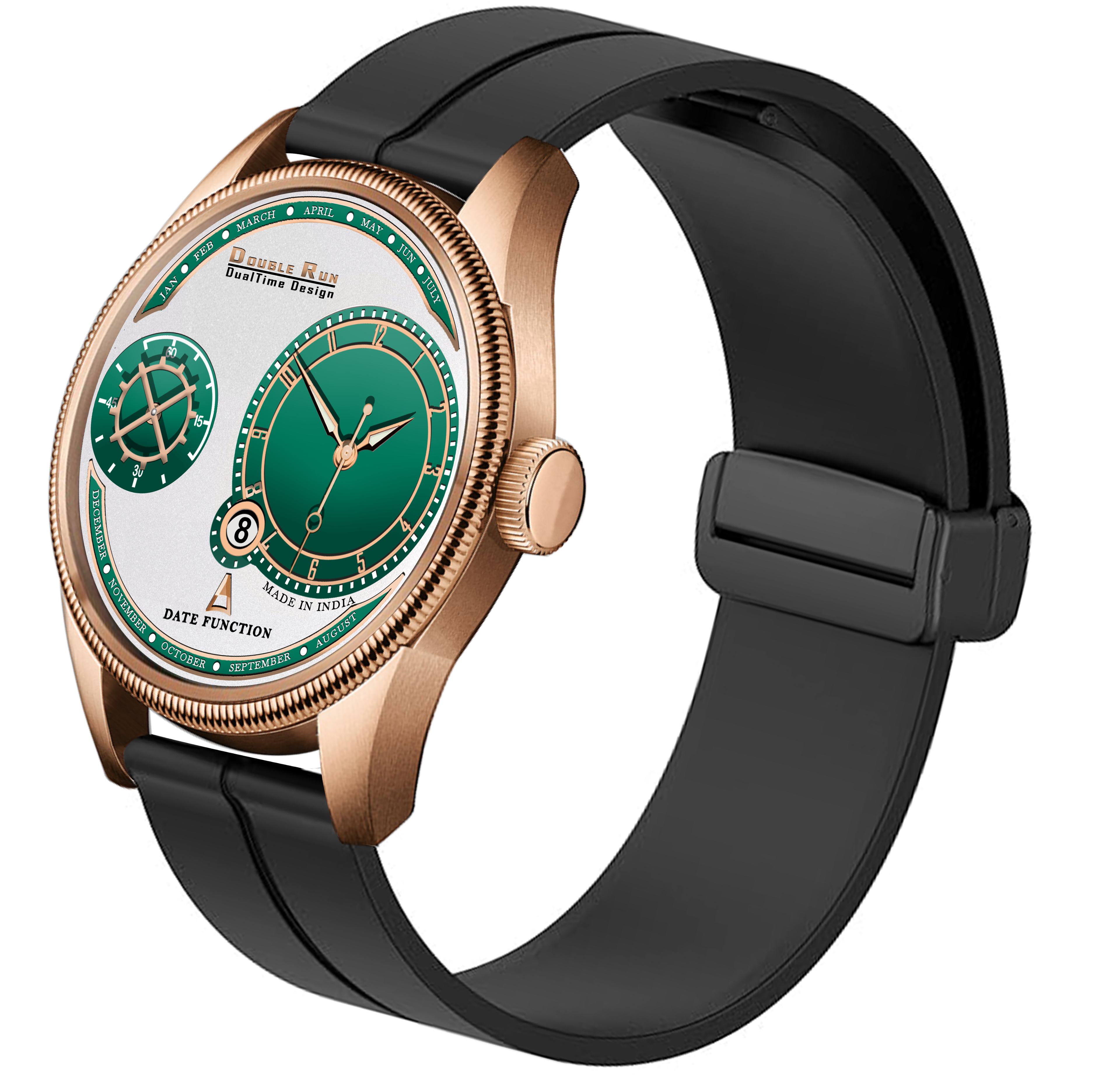 DOUBLERUN DR17011  Men’s Watch Silicone Magnetic Strap