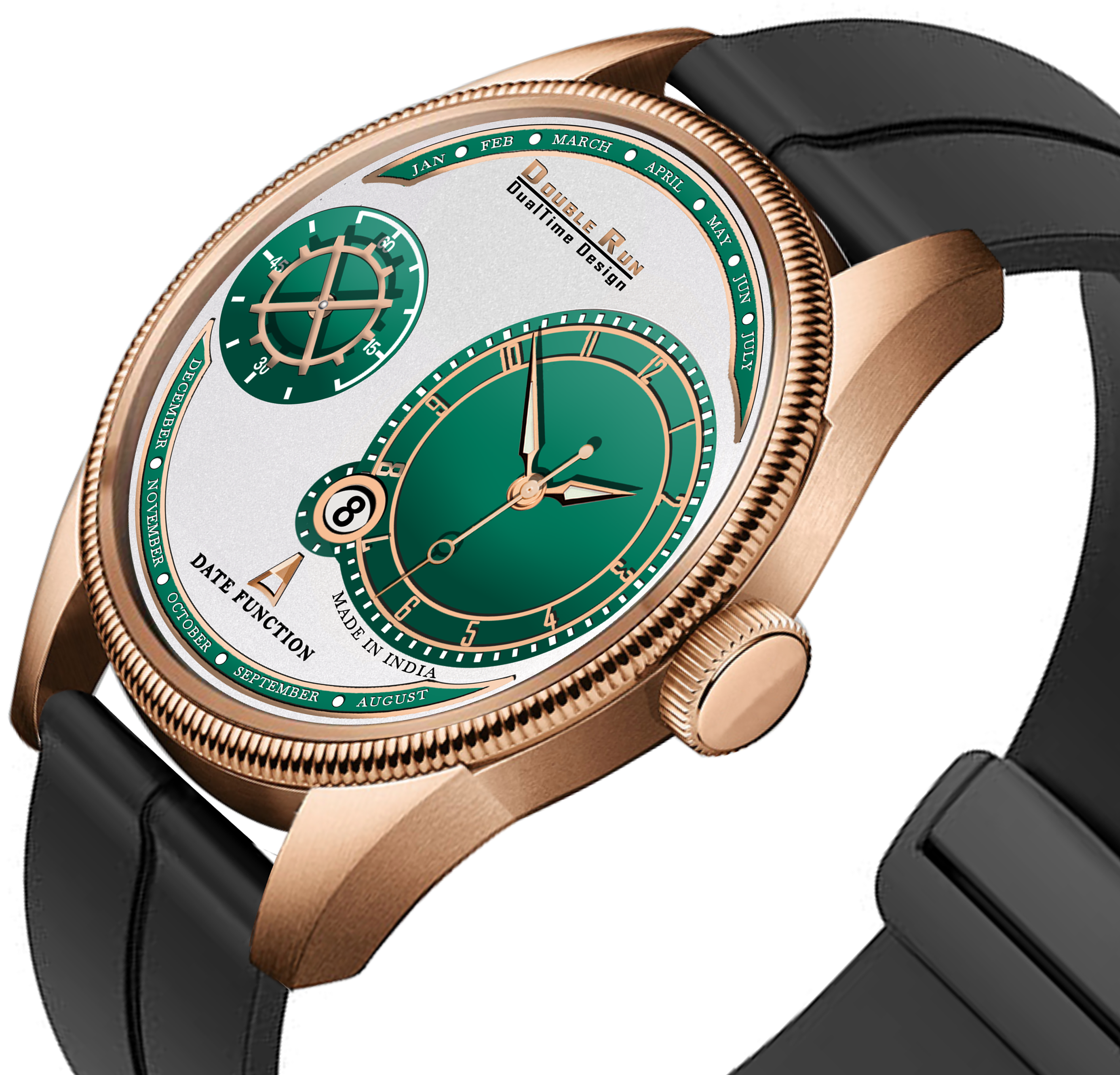 DOUBLERUN DR17011 Men's Watch Silicone Magnetic Strap – HAVENZA