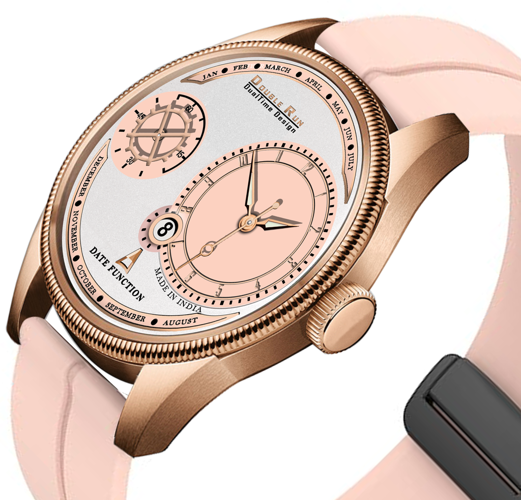 DOUBLERUN DR17020 Men’s Chronograph Watch | Waterproof, 3D Glass, Premium Silicone Strap