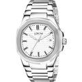 LOREM LR147 Men’s Stainless Steel Wrist Watch with Brass Dial, Date Function