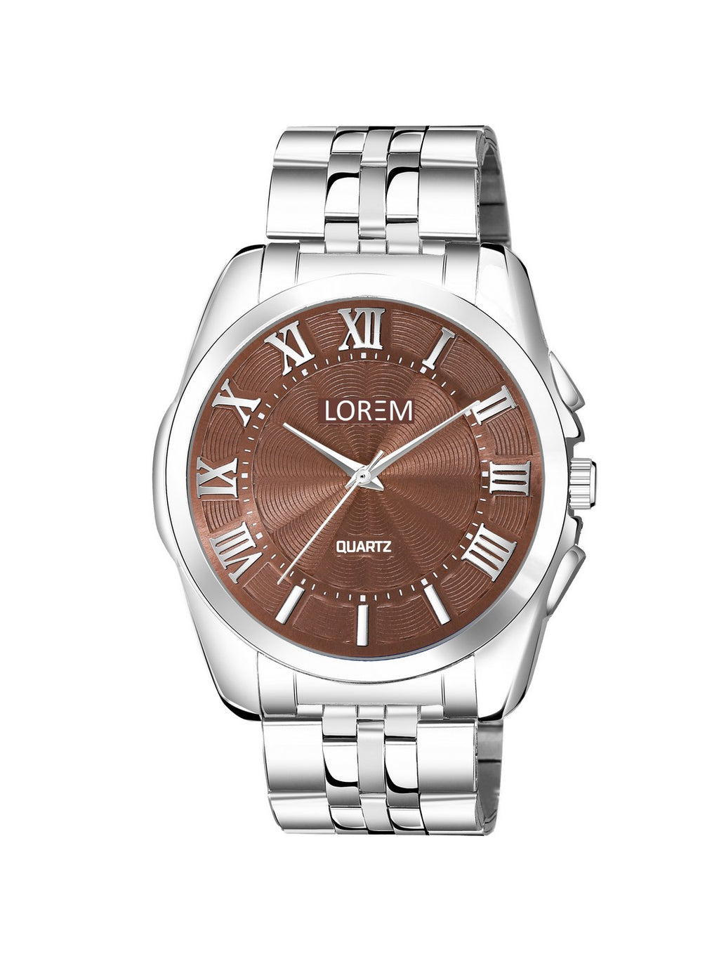 LOREM LR127 Men’s Stainless Steel Wrist Watch with Brass Dial