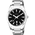LOREM LR148 Men’s Stainless Steel Watch with Brass Dial & Date Function