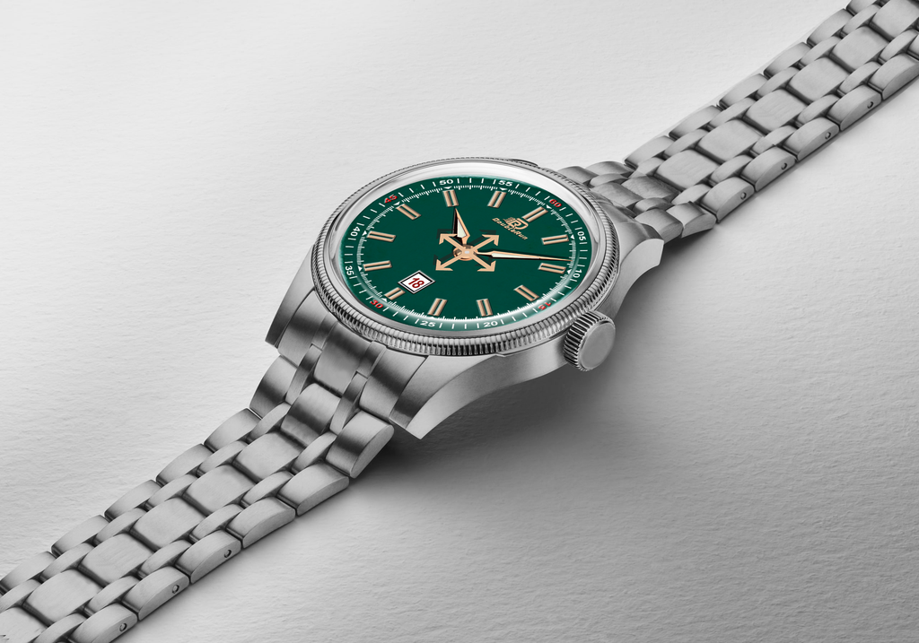 DOUBLERUN DR27001 Stainless Steel Men’s Wrist Watch with Date Function