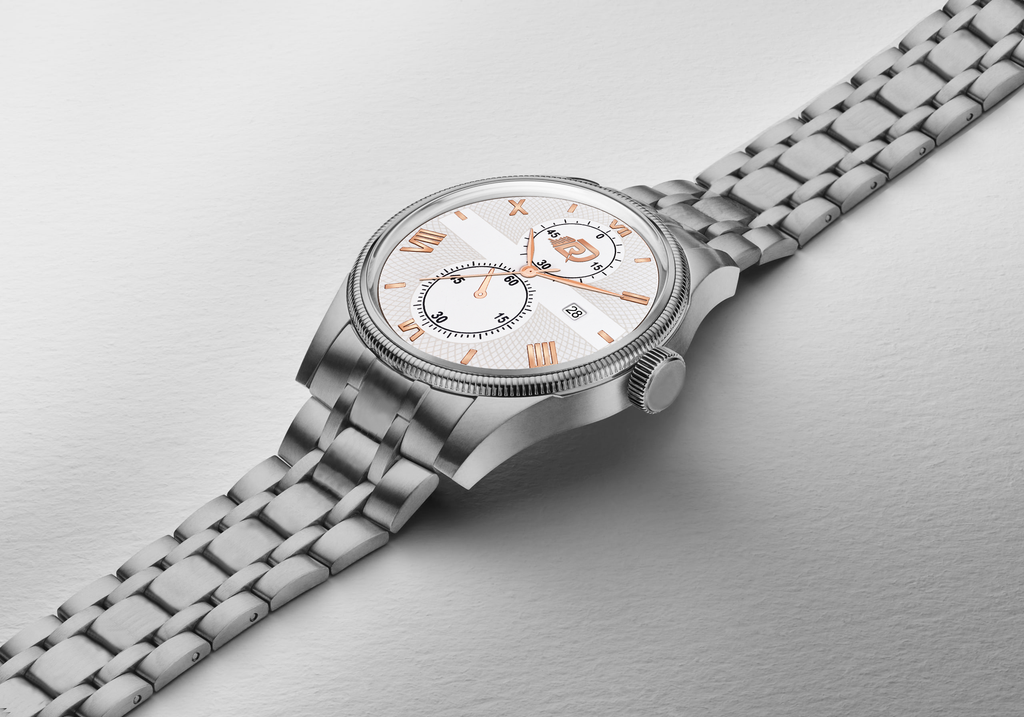 DOUBLERUN DR28006 Stainless Steel Men’s Wrist Watch with Date Function