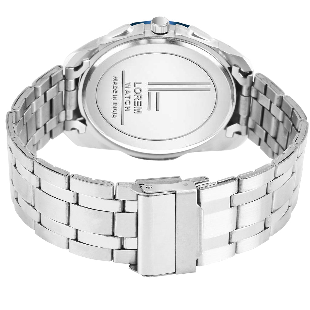 LOREM LR117 Men’s Stainless Steel Wrist Watch with brass dial