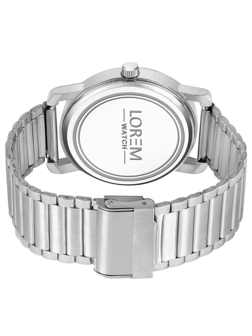 LOREM LR121 Men’s Stainless Steel Wrist Watch with Brass Hydraulic Dial, Day & Date Function.