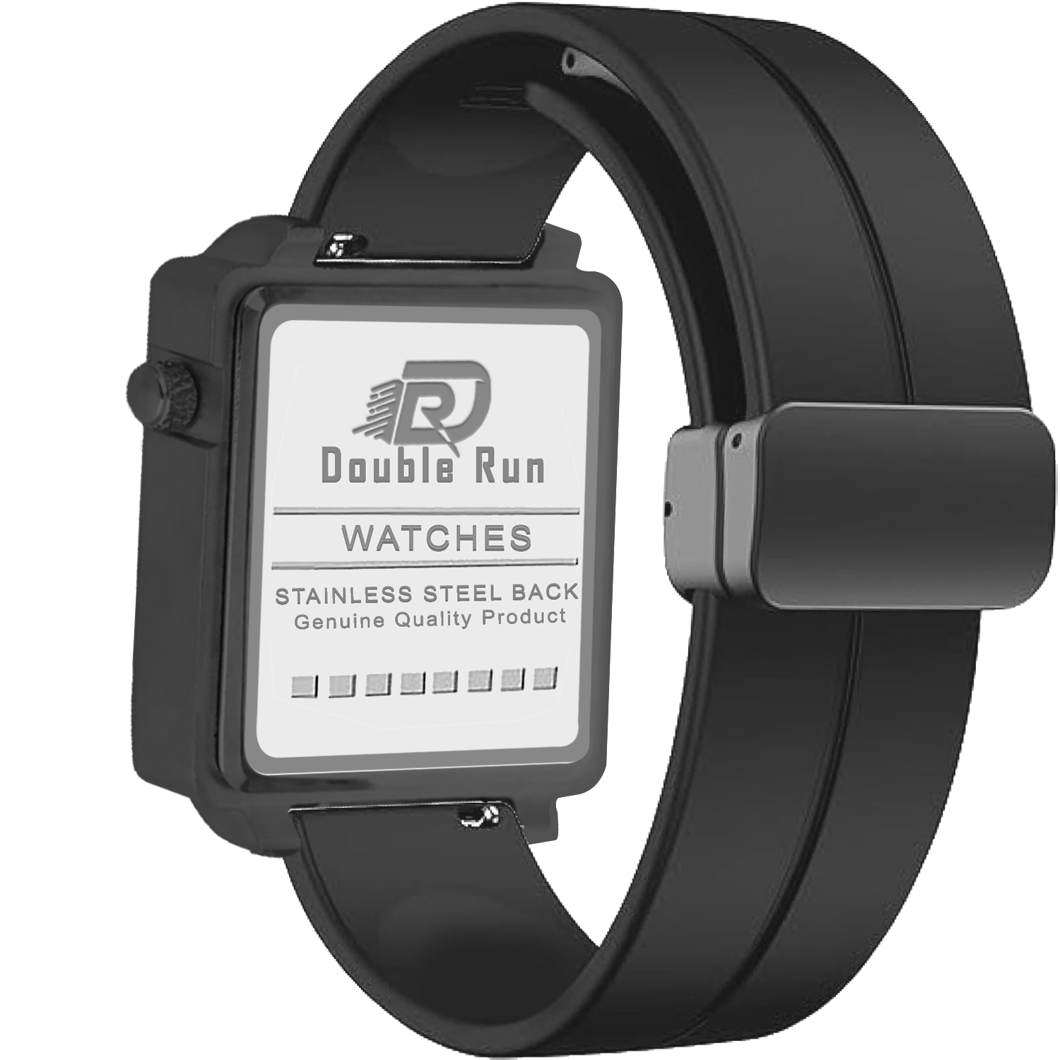 Doublerun DR31051 Dual-Time Analog Watch for Men | Radium Glow, Working Date, Magnetic Buckle | Multiple Dial & Strap Colors