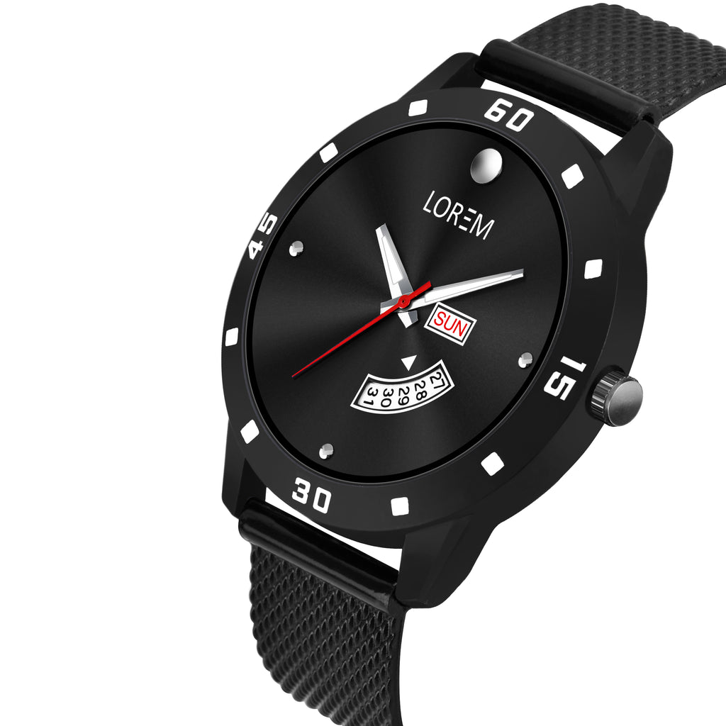 LOREM LR73 Classic Black Men’s Watch