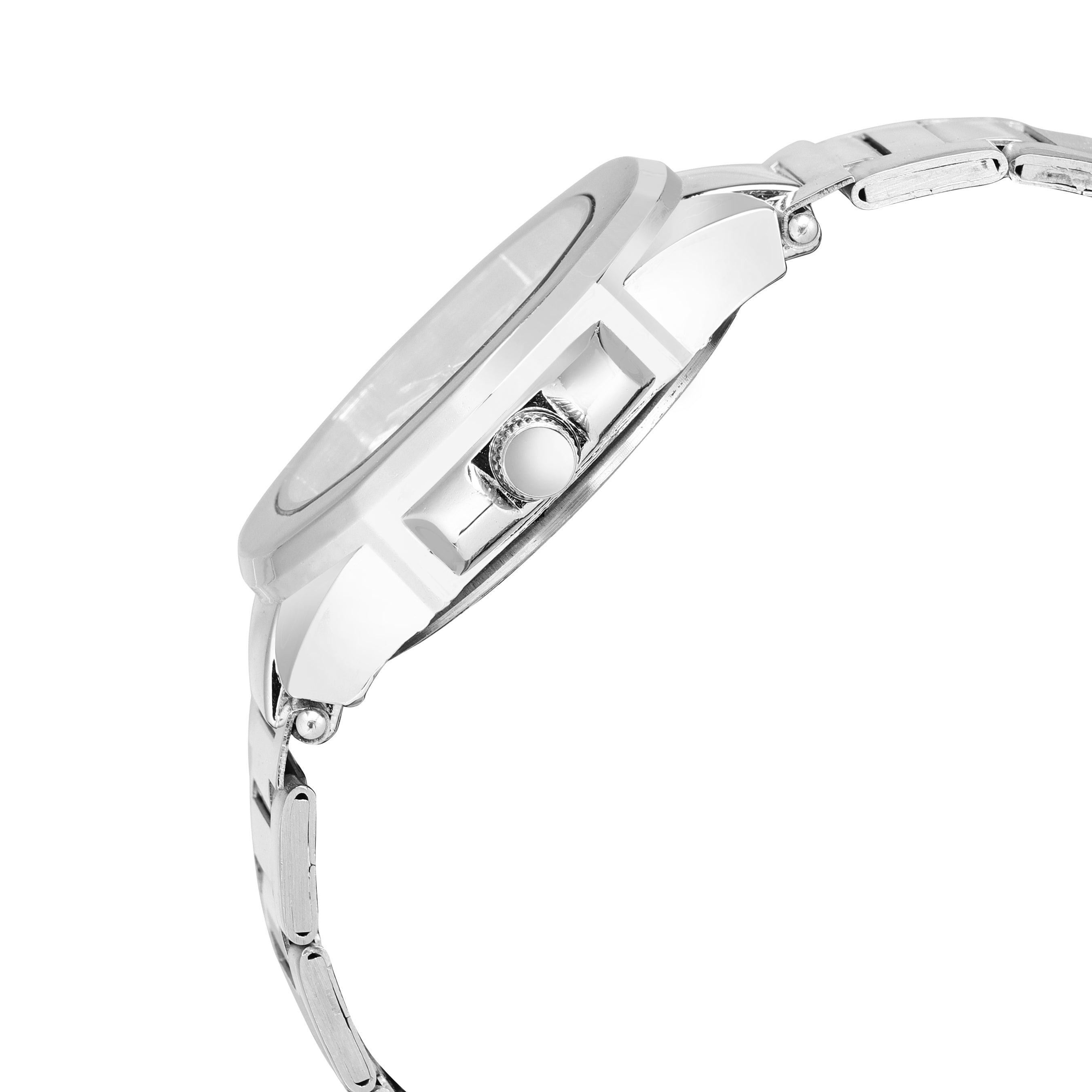 LOREM LR146 Men’s Stainless Steel Wrist Watch with Brass Dial, Date Function