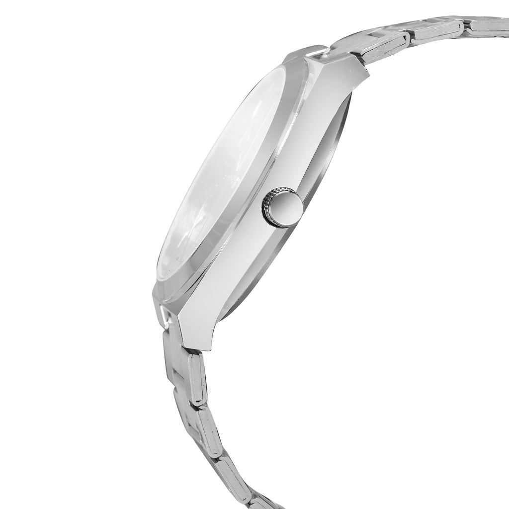 LOREM LR158 Men’s Bracelet Style Watch with Brass Dial & Date Function