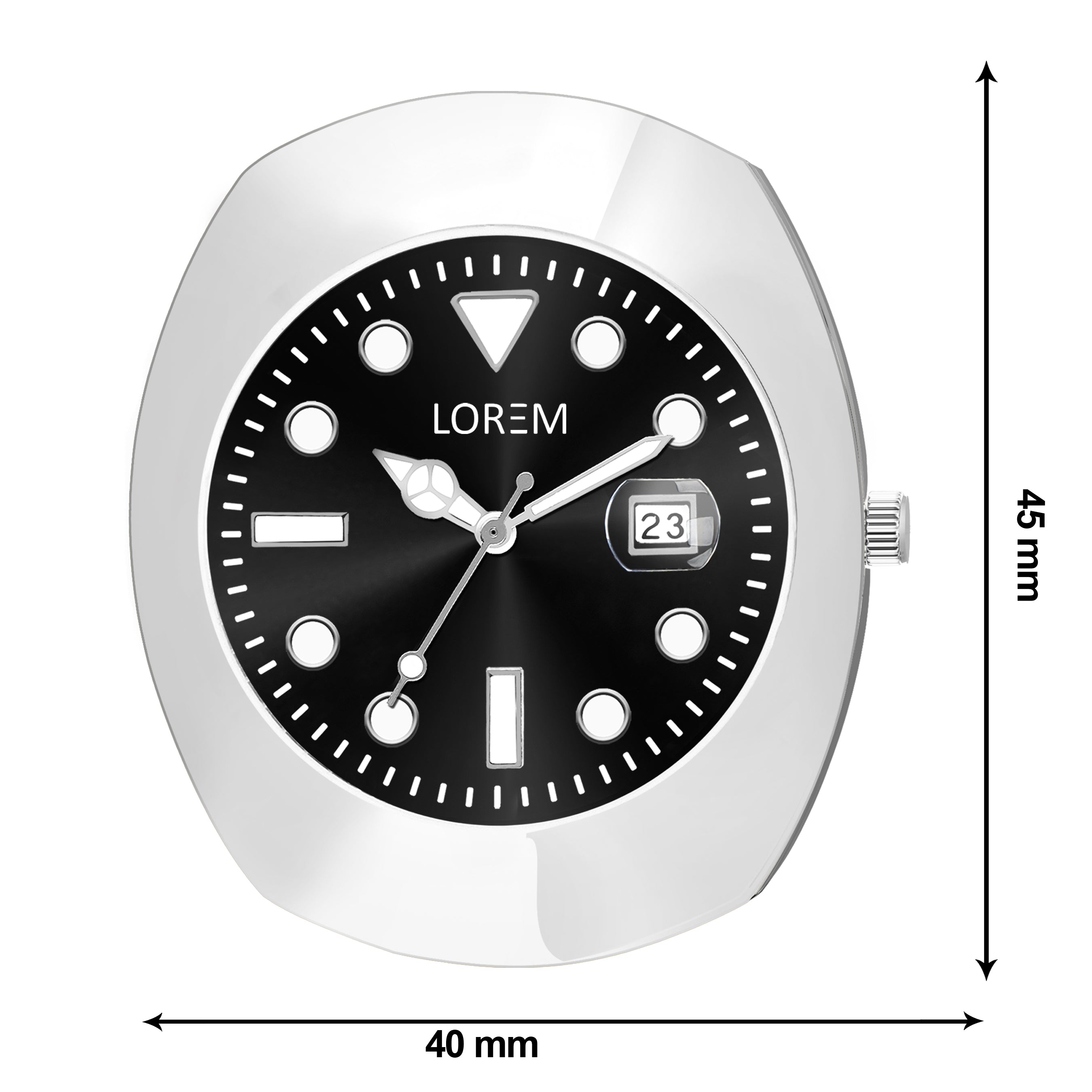 LOREM LR141 UNIPRM EDITION TIMEPIECE {ELEGACY BLACK}