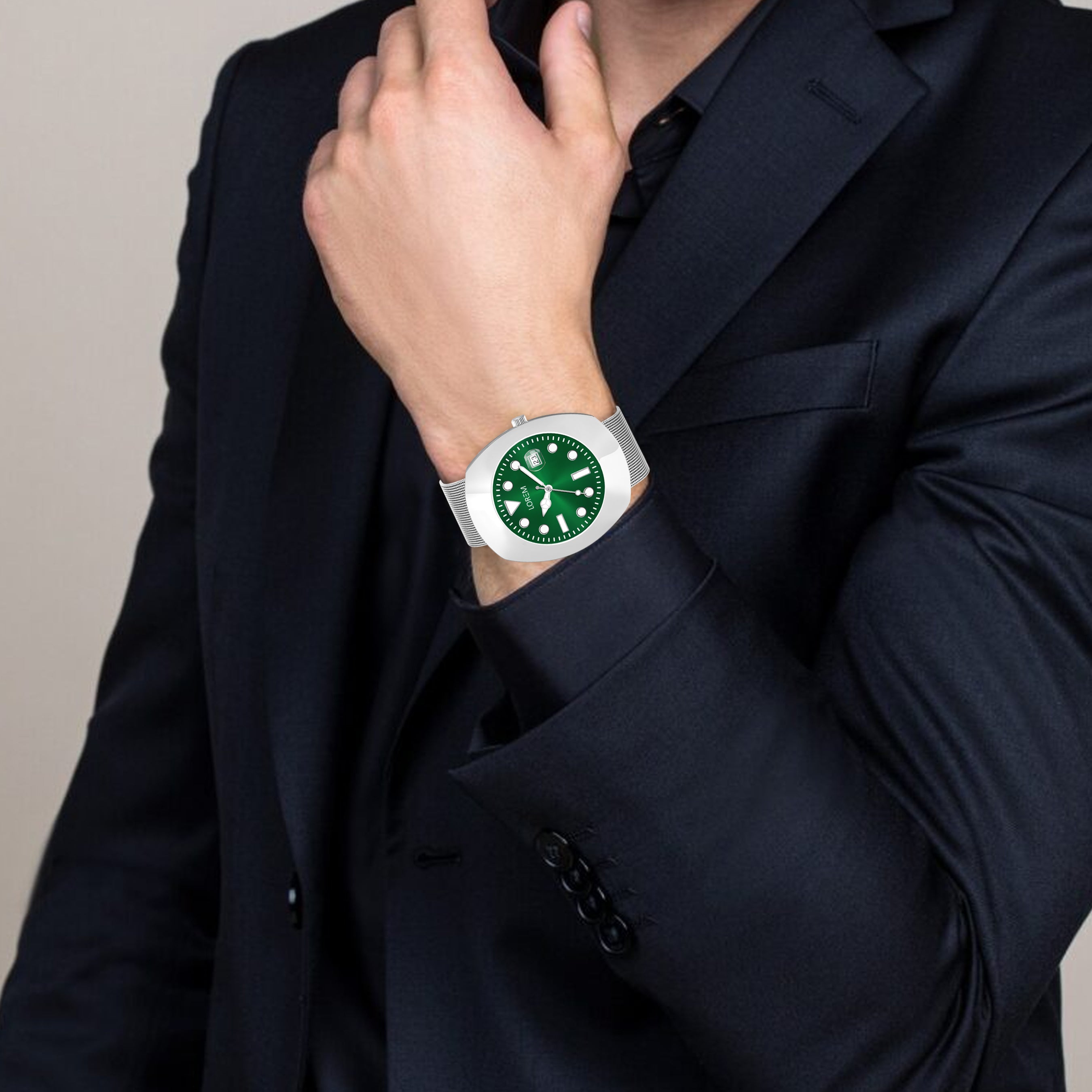 LOREM LR143 UNIPRM TIMEPIECE {JEWEL TONED GREEN}