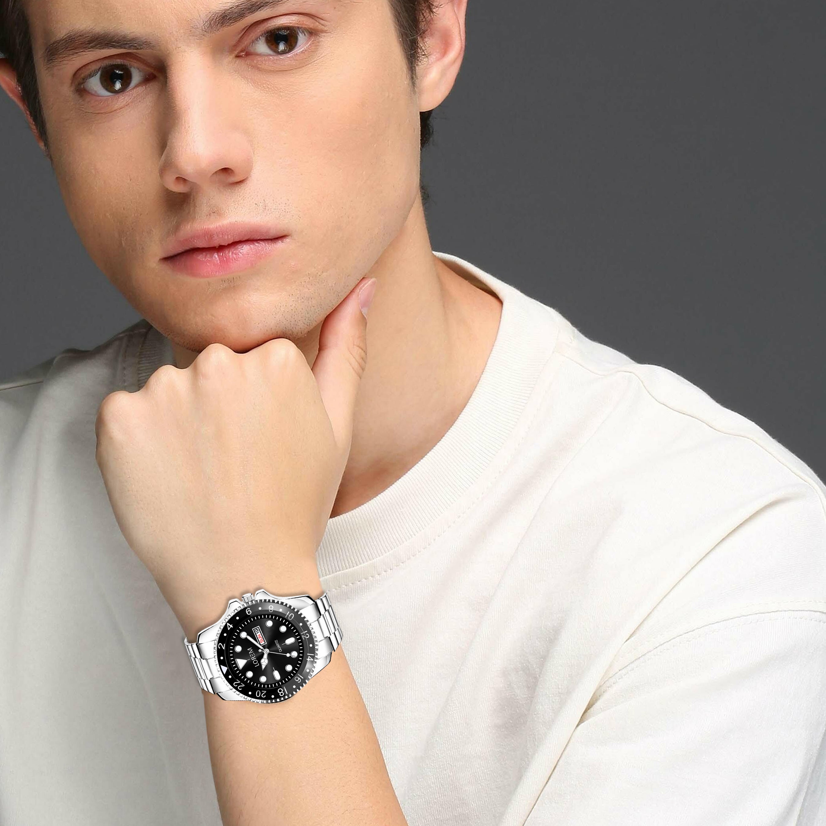 LOREM LR129 CELEB EDITION WRIST TIMEPIECE FOR MEN's