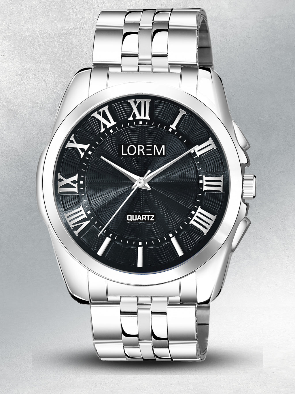 LOREM LR125 Men’s Stainless Steel Wrist Watch with Brass Dial
