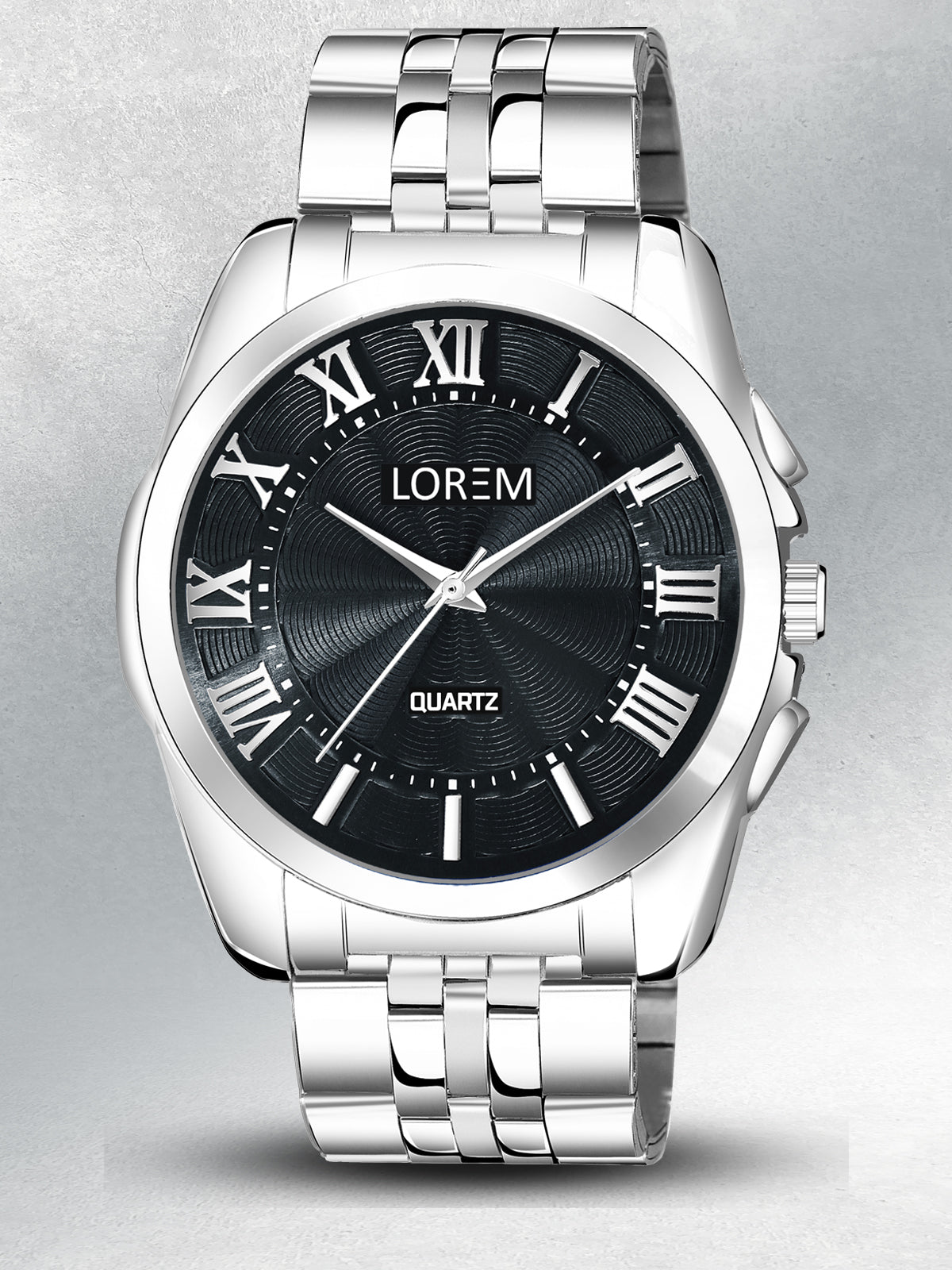 LOREM LR125 Men’s Stainless Steel Wrist Watch with Brass Dial