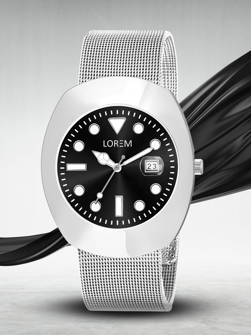 LOREM LR141 UNIPRM EDITION TIMEPIECE {ELEGACY BLACK}