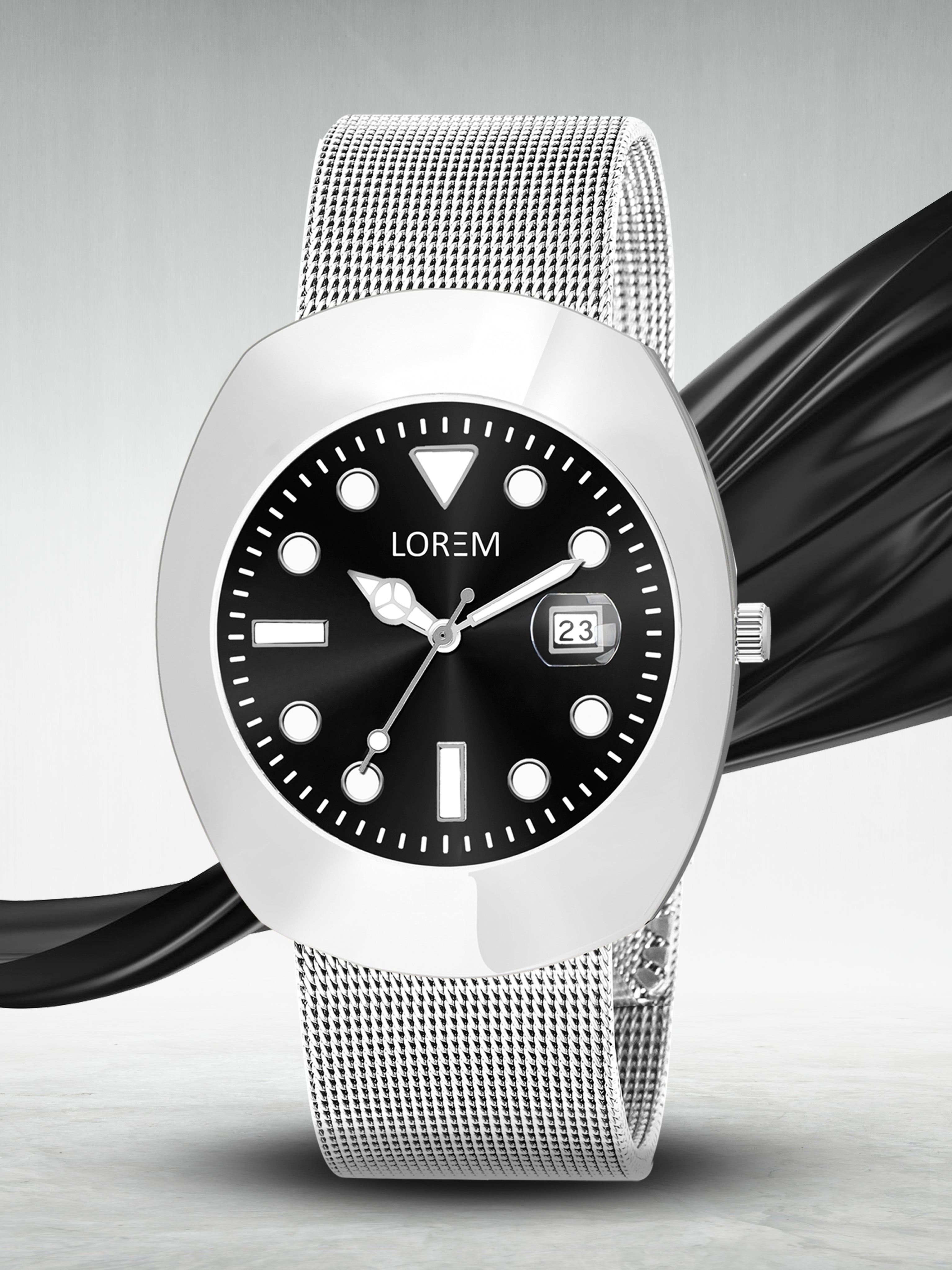 LOREM LR141 UNIPRM EDITION TIMEPIECE {ELEGACY BLACK}